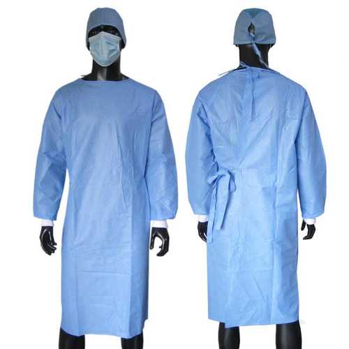 Medical Blue Disposable Surgeon Doctor Gown