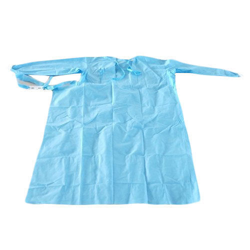 Blue Disposable Surgical Wraparound Gown