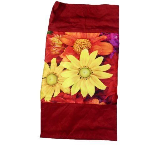 Multicolor Flower 3D Design Bolster Cover