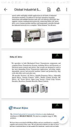 Industrial Delta AC Drive