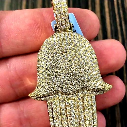 14K Gold Snap Pendant Gender: Unisex