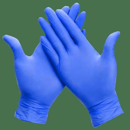 Blue Color Nitrile Hand Gloves