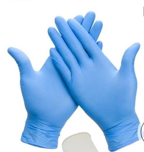 Blue Disposable Nitrile Hand Gloves