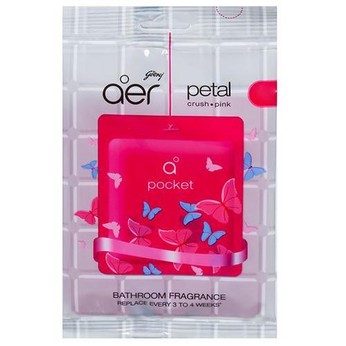 Godrej Aer Pocket Bathroom Fragrance - Jasmine Scent, 100 GM per Piece, Pack of 6, Maximum Shelf Life 30 Days