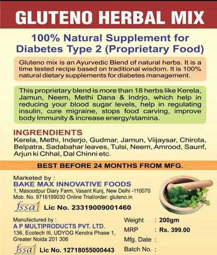 100% Natural Herbal Diabetes Powder