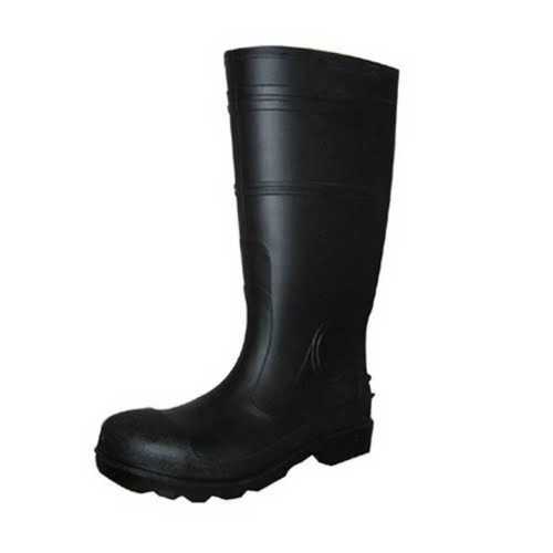 Black Pvc Gumboot Without Steel Toe