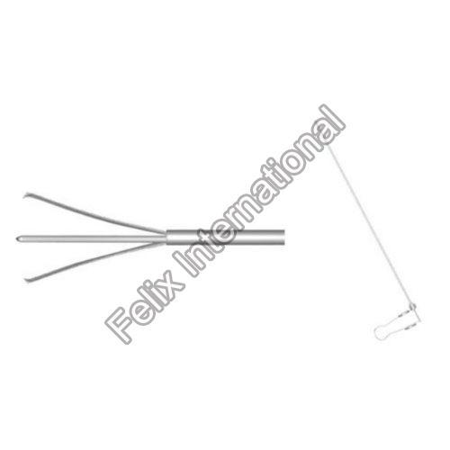 Steel Ss Pcnl Tri-Prong Forceps