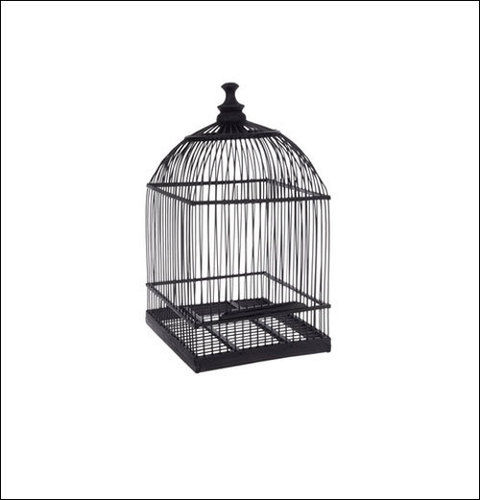 Black Centrepiece Metal Home Bird Cage