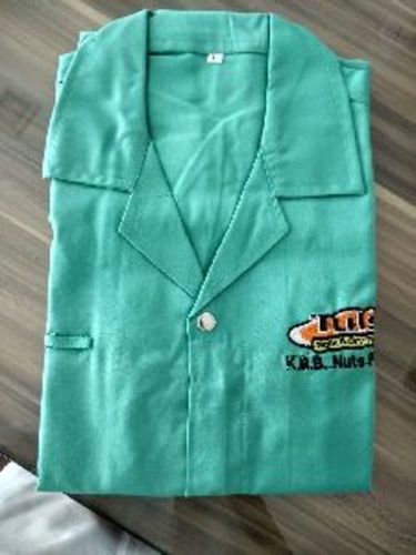 Fancy Green Chef Coat Collar Type: Notch Collar