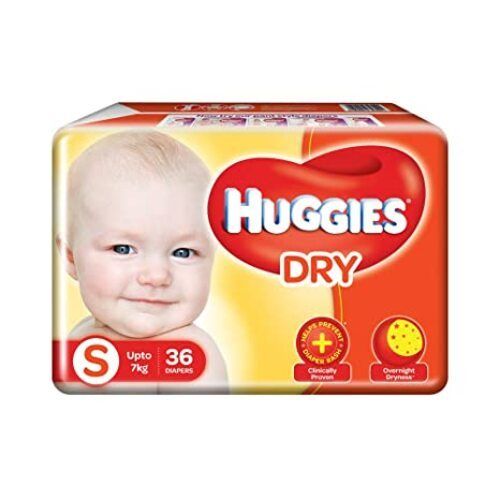 White Huggies Dry Baby Diapers