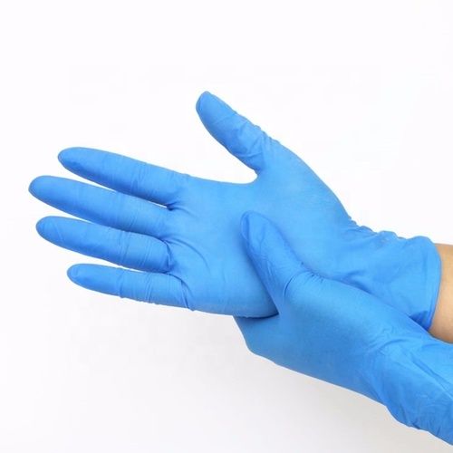 Disposable Nitrile Hand Gloves - New Plain Pattern, Full Finger Wear, Blue Color | Medical Grade, Powder-Free, Disposable, Suitable for Hospital and Clinic Use, Available in XS, M, L, XL Sizes