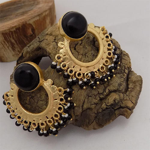 10.5gm Black Stone Earrings