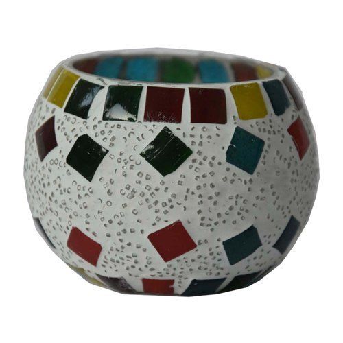 Decoration Printed Round Glass Vase