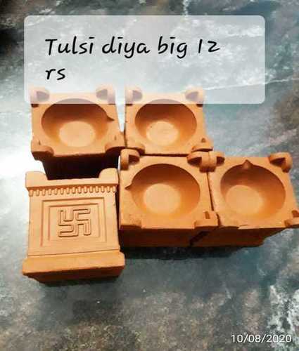 Brown Traditional Decorative Tulsi Diyas