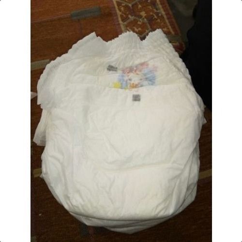 Baby Cotton White Diaper Size: Small