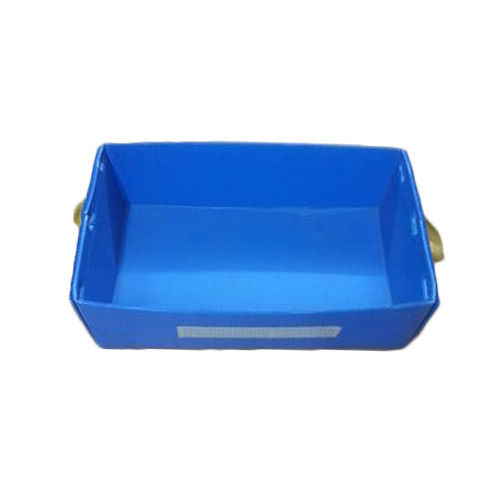 Blue High Tensile Strength Plastic Corrugated Box