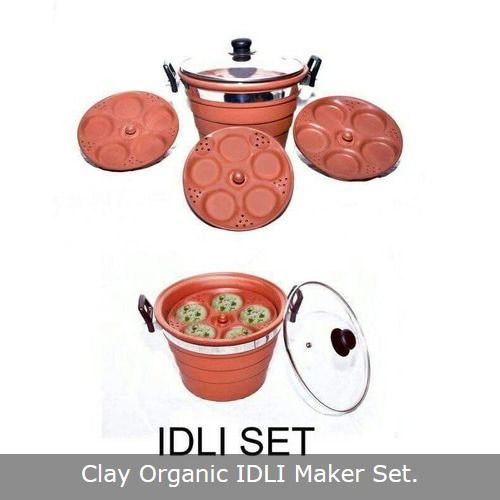 Organic Clay Idli Maker Set