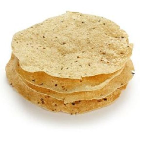 Yellow Round Masala Papad For Food