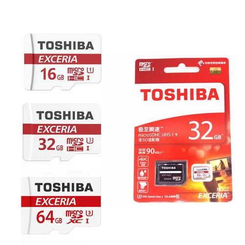 Toshiba Micro SD Card - 16/32/64 GB, 100 Mbps/s Speed | Full HD Video Recording, 5-Year Warranty, Durable Plastic Body