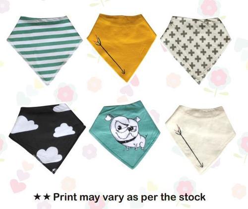 Colored Printed Baby Bibs