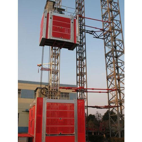 Rack and Pinion Electric Hoist - Steel, 1000 kg-1500 kg Capacity, 3 Phase Operation, With Trolley, With Deceleration Device, Cable Sling Type