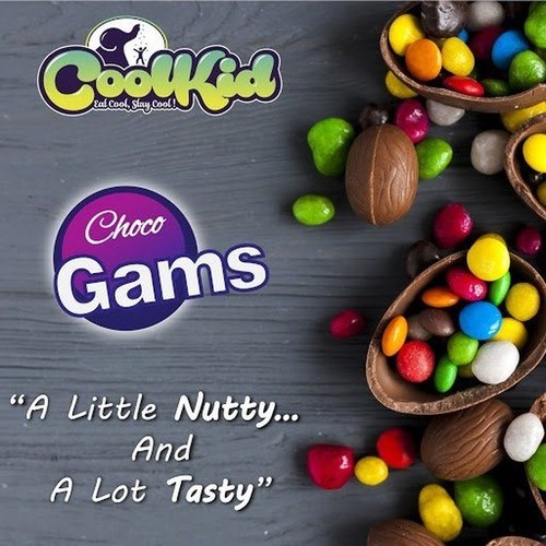Chocolate Gems - Solid Eggless Treat | Heart-Healthy Antioxidants, Fitness Booster, Unique Shape for Enjoyment