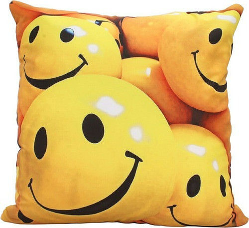 Yellow And Black Digital Print Cushion Cover