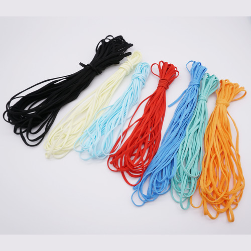 3mm Round Elastic Face Mask Cord