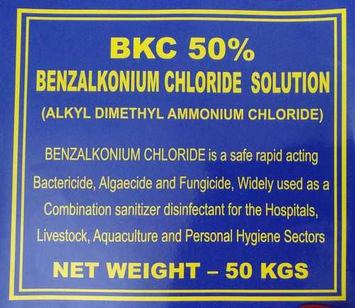 Benzalkonium Chloride BKC 50% & 80% By SM CHEMICALS