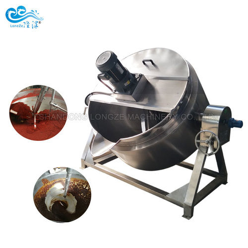 Chili Sauce Sandwich Jacketed Kettle Cooking Mixer