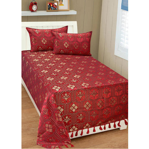 Multicoor Cotton Single Bed Sheet With Pillow Cover