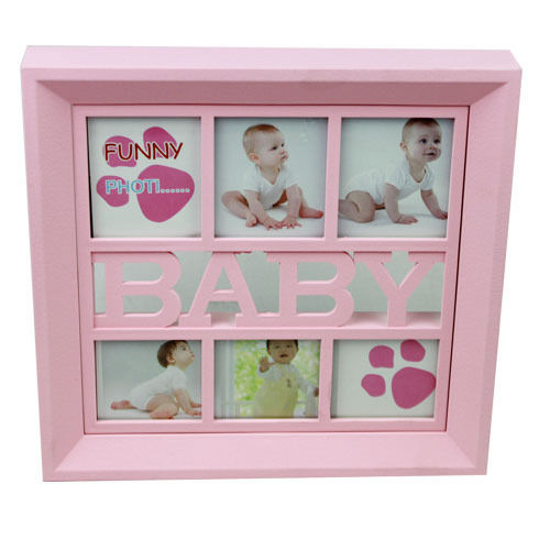 Multi Color Plastic Baby Photo Frame