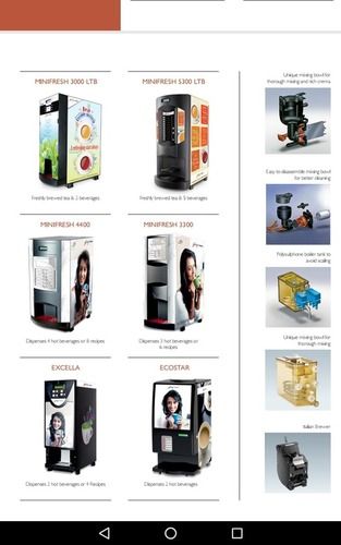 Tea and Coffee Vending Machine - Food Grade Material, Smallest Footprint in Industry with 2 Canisters and Adjustable Flow Control Valves, Designed for Wide Voltage Fluctuations and Low Downtime, Unique Hot Water Tank for Easy Cleaning and Microbial Prevention