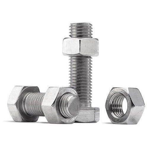 High Strength Nut Bolt - Polished Finish, Good Quality and Highly Durable with Long Life Performance  | Industrial Usage