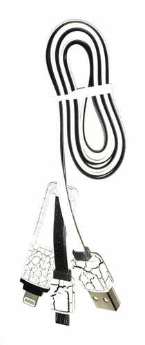 V8 Duo USB Data Cable - 1.2 Meter Length, Two V8 Female USB Ports | Fast Charging (1.2 Amp/2.4 Amp), Fast Data Transfer, Engineered for Mobile Devices