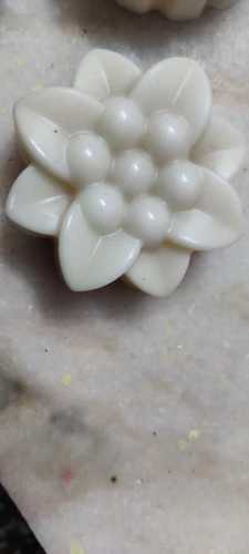 White Flower Design Diwali Decoration Candles