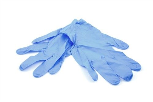 Blue Full Fingered Nitrile Gloves