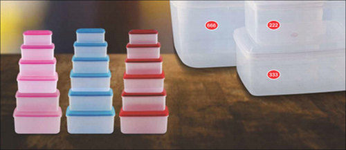 Transparent Plastic Plain Ice Cream Storage Box