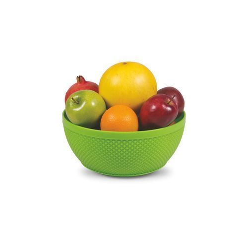 Purple Polished Plastic Fruit Bowl