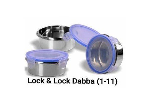 Silver Stainless Steel Lock And Lock Containers