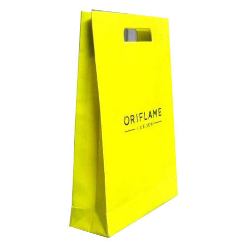 Yellow Customized Paper Shopping Bag