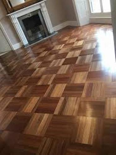 Mosaic Parquet Hardwood Flooring - Premium Wood, Square Shape, Natural Color | Matte and Glossy Finish, Non-Slip, Waterproof, Easy to Install, 10-Year Durability