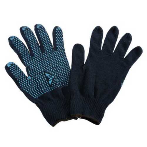 Blue Pvc Dotted Safety Gloves