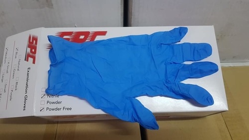 Blue Nitrile Gloves Size