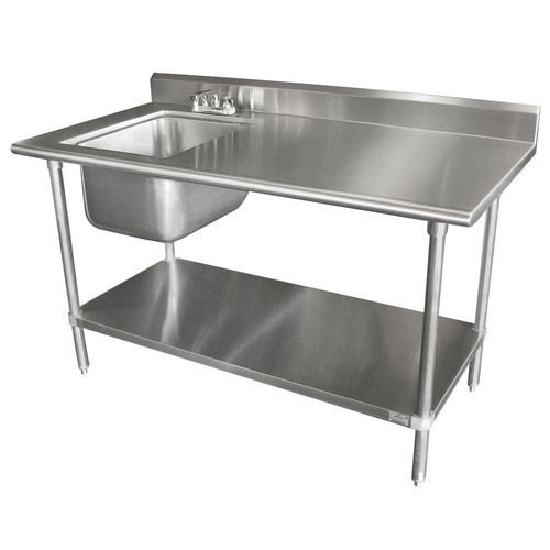 Silver Stainless Steel Kitchen Table