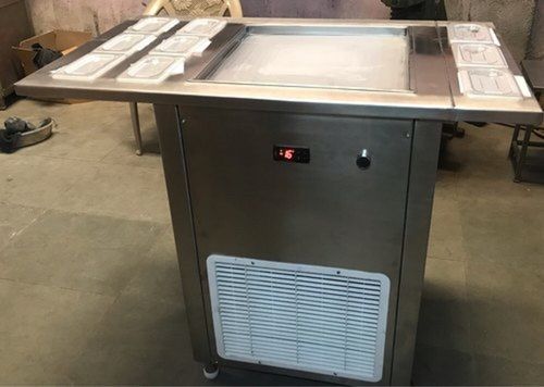 Metalic Fried Ice Cream Machine