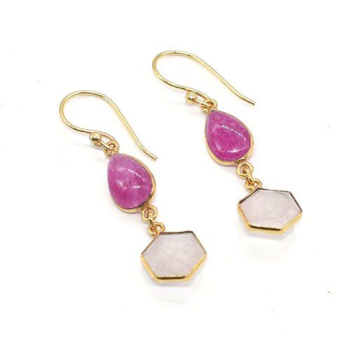 Gemstone Gold Plated Earring Gender: Women