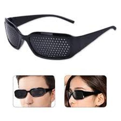 Pinhole Glasses - Full Frame, Unisex Eye Care, Regular Usage | Fashion Sunglasses, Durable PC Frame, Plastic Lenses in Various Colors