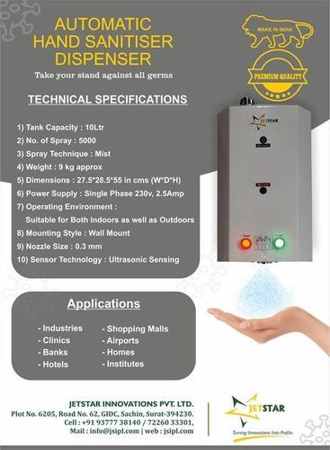 Wall Mounted Automatic Hand Sanitizer Dispenser