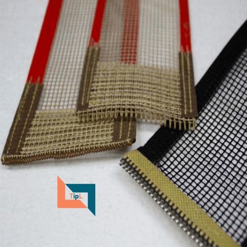 Brown PTFE Coated Mesh Fabric